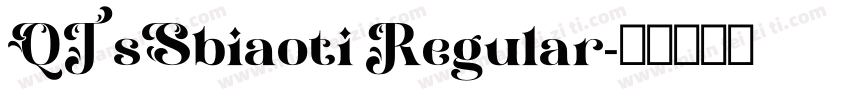 QTsSbiaoti Regular字体转换